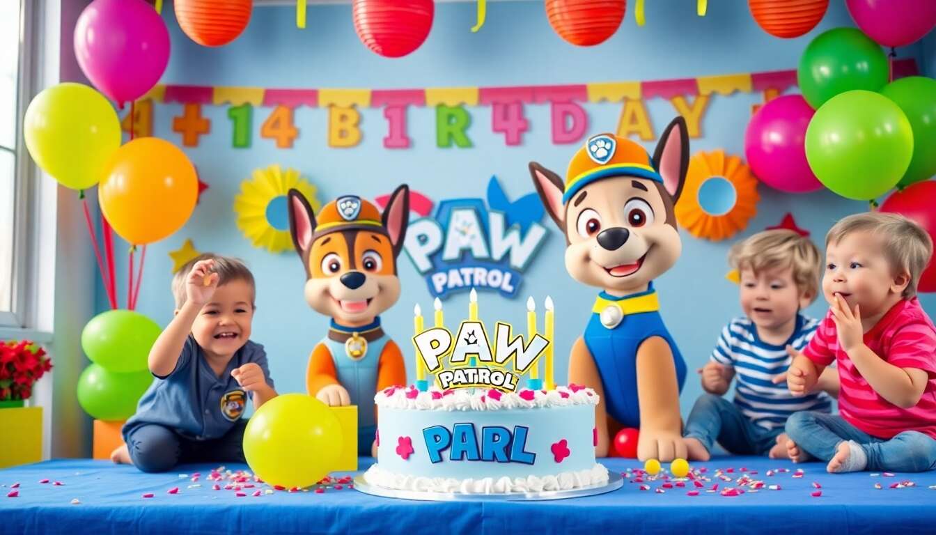 Organiser un anniversaire Pat'Patrouille inoubliable