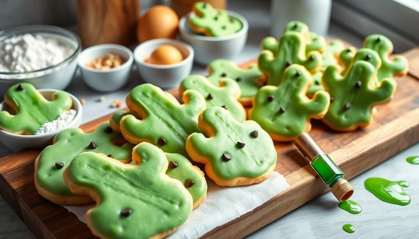 Recette des biscuits cactus : aïe Caramba !
