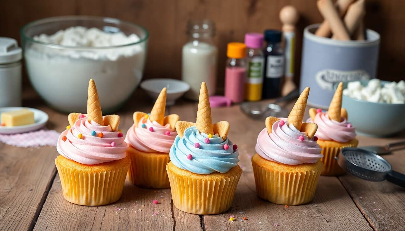 Comment réaliser des cupcakes licorne ?