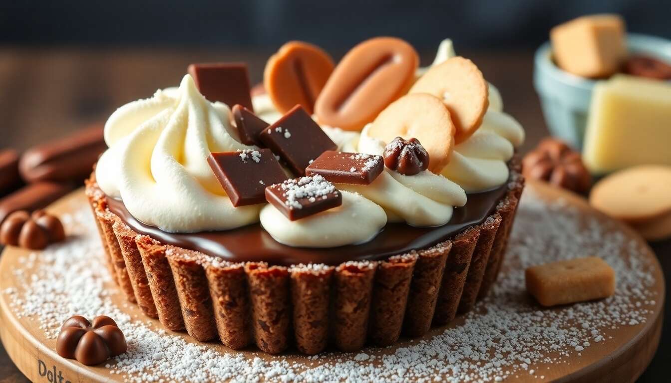 Délicieuse tarte chocolat praliné : la recette facile