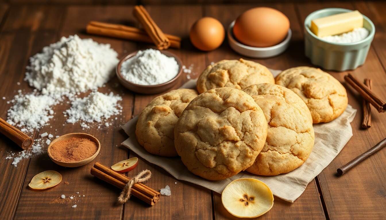 Recette de biscuits moelleux à la cannelle et à la pomme