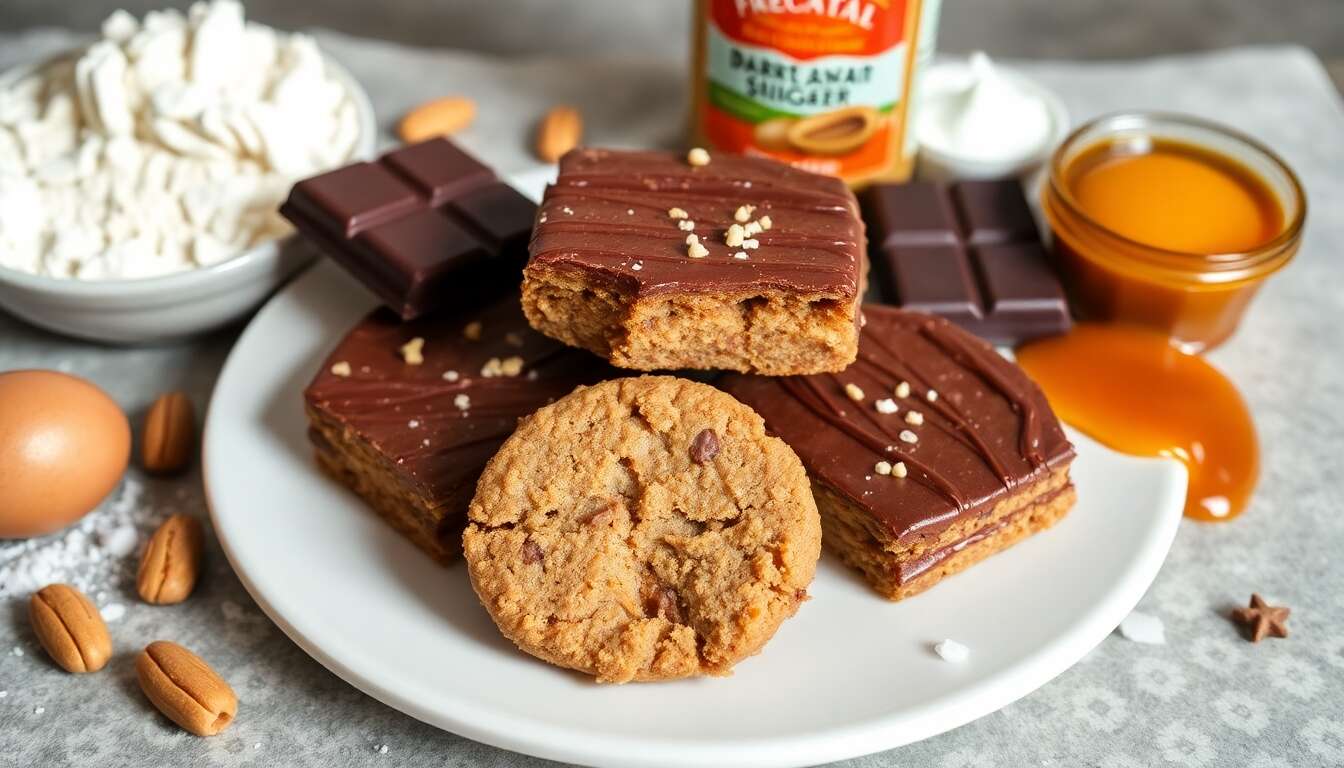 Sablés chocolat caramel et beurre de cacahuète : recette gourmande