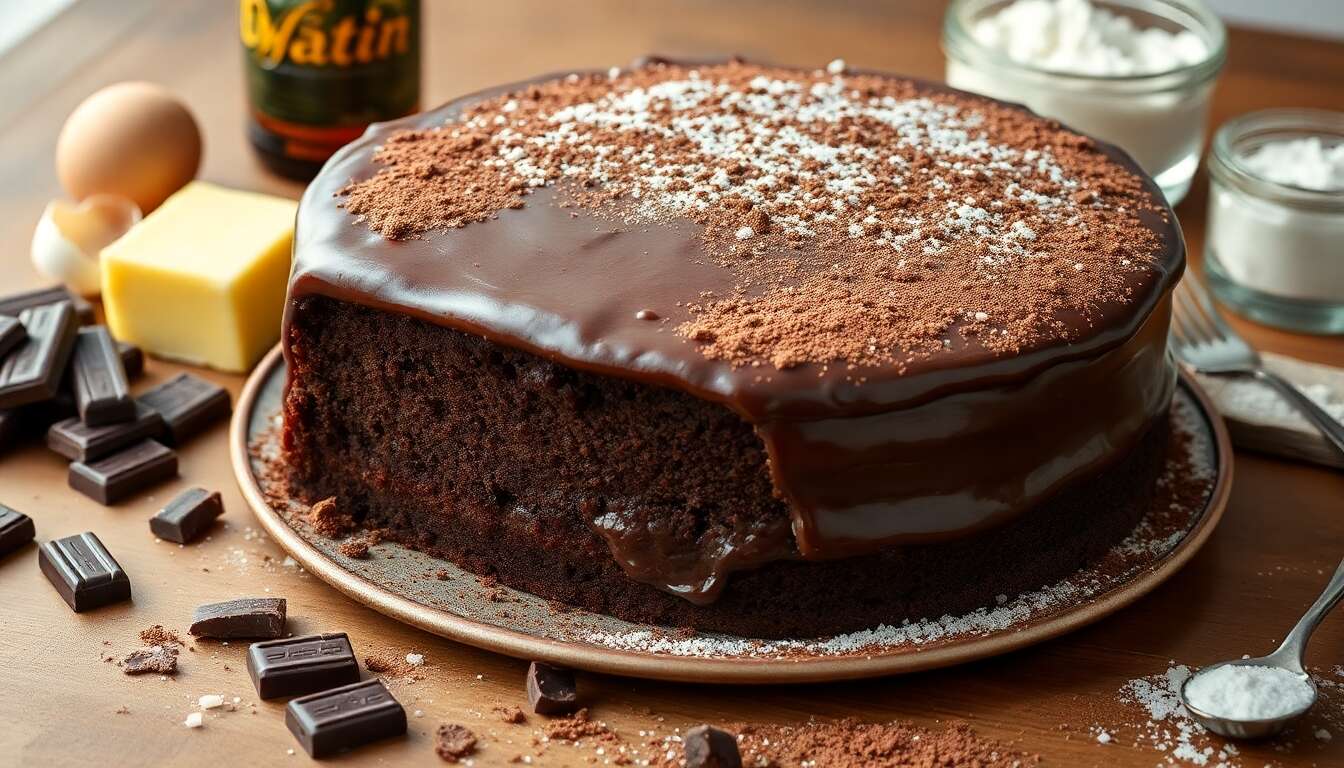 Recette gourmande de gâteau au chocolat intense