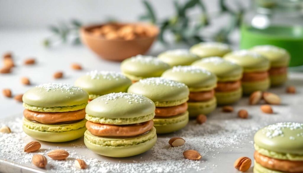 Recette macarons pistache et gianduja : délices gourmands