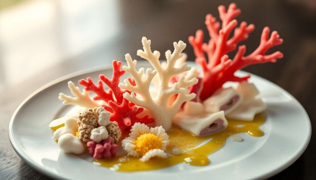 Recette de coraux en isomalt et chocolat blanc