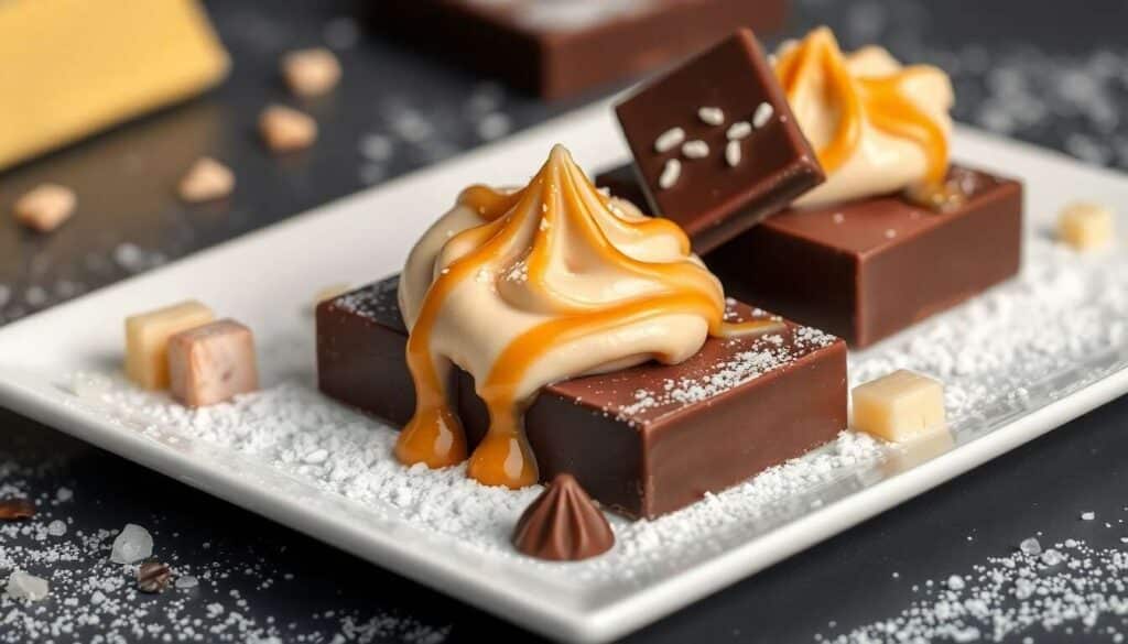 Barre chocolat caramel et mousse lait malte : recette gourmande