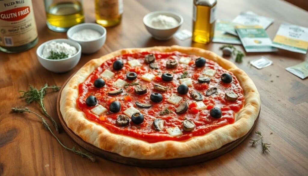 Recette de pizza végétarienne sans gluten