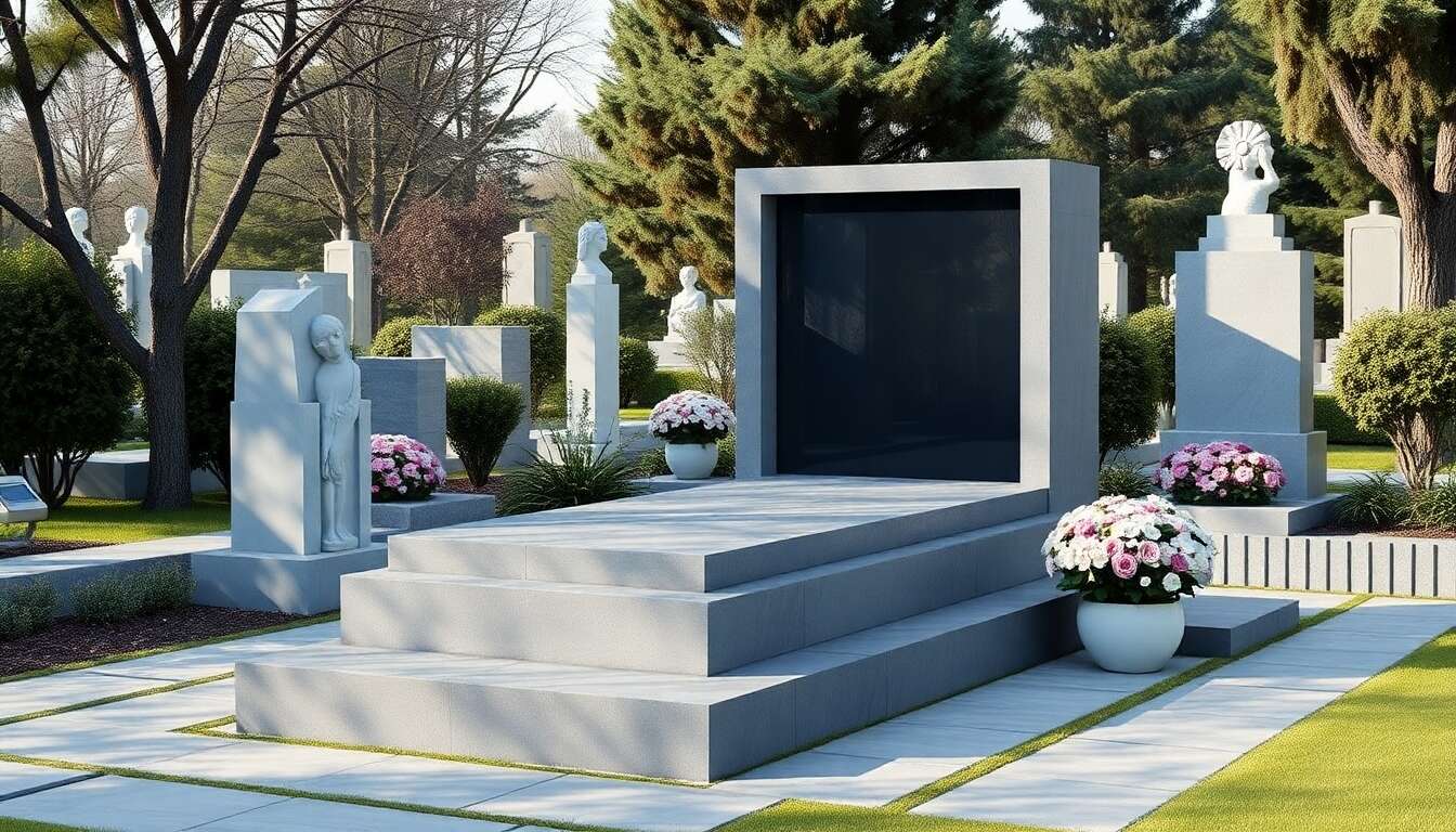 Tendances actuelles pour les tombes modernes