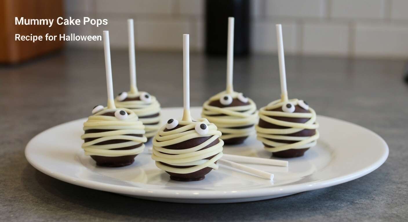 Recette de cake pops momies pour Halloween