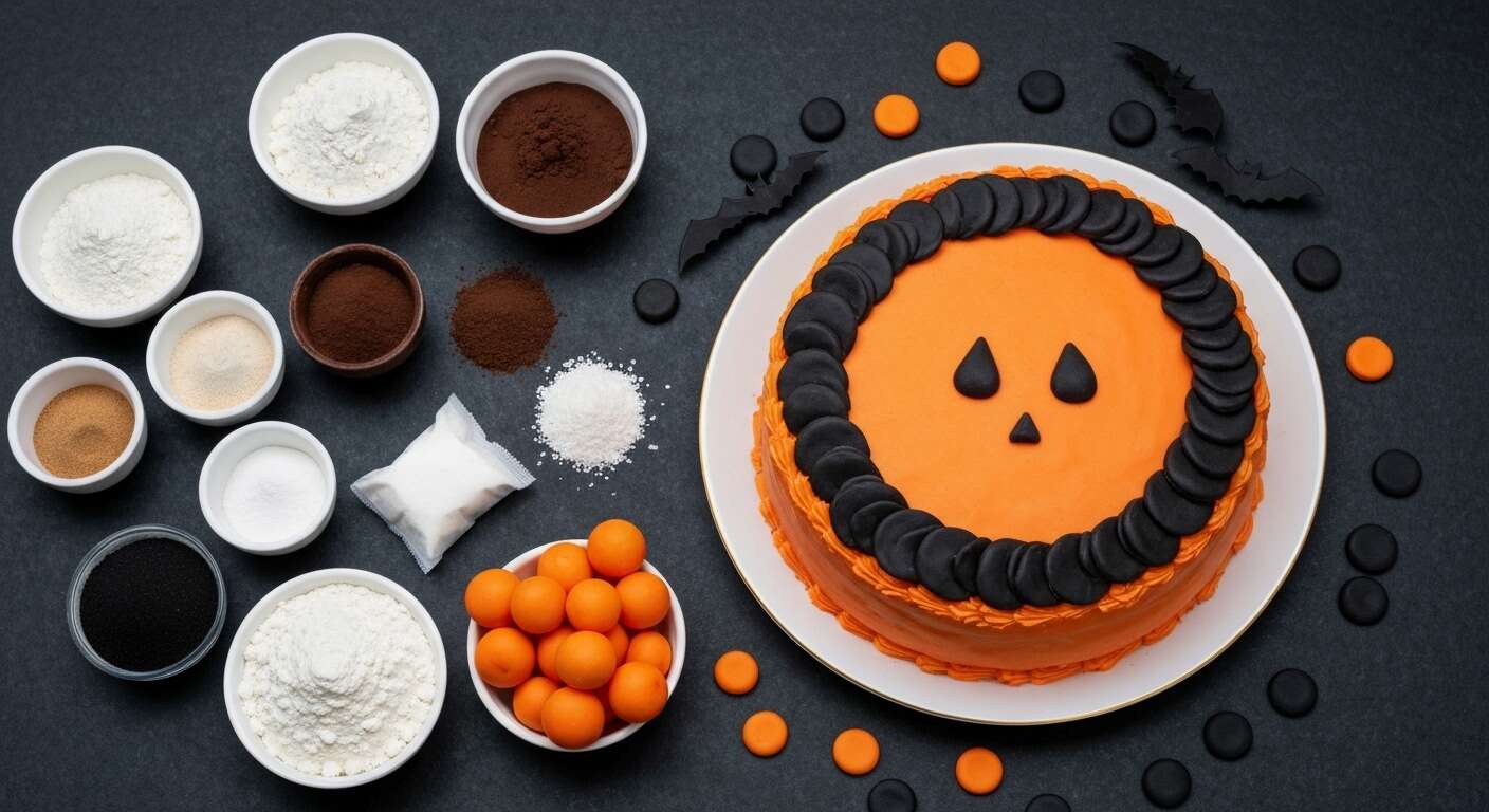 Recette de gâteau et décoration pour Halloween