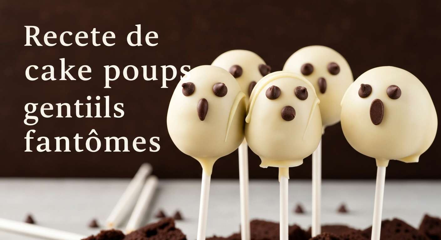 Recette de cake pops gentils fantômes