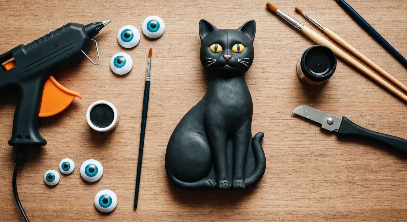 Modelage d'un chat noir pour Halloween : astuces et techniques