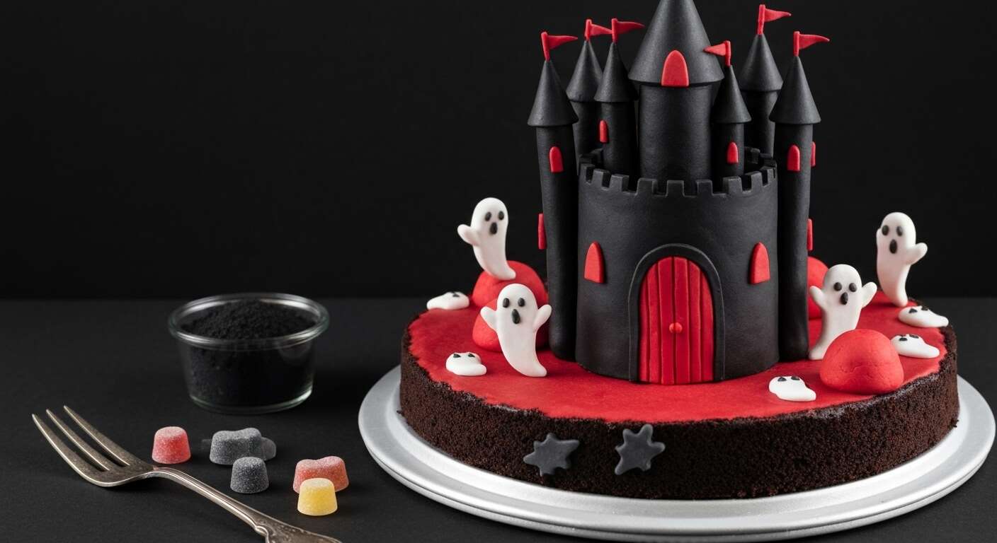 Recette de gâteau design château hanté : réalisez un chef-d'œuvre effrayant !