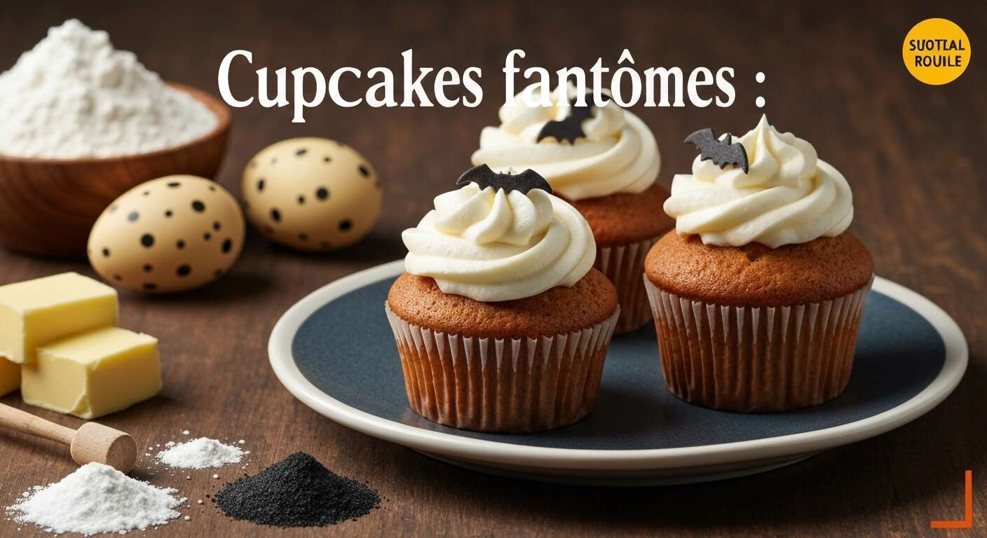 Cupcakes fantômes : une recette effrayante et savoureuse