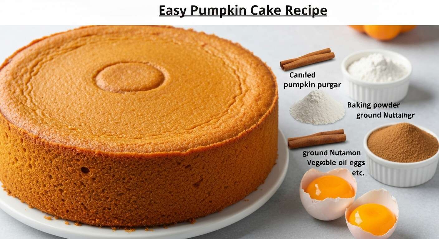 Recette facile de gâteau à la citrouille