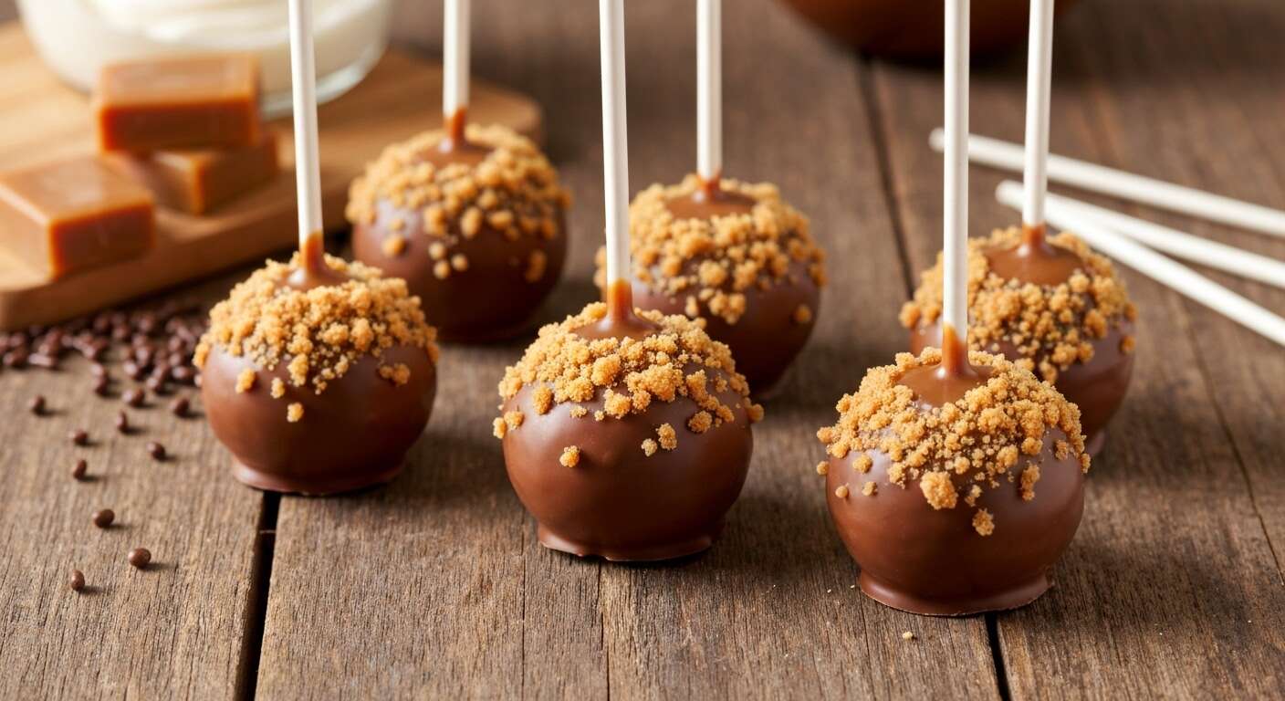 Recette de cake pops surprise au caramel et chocolat
