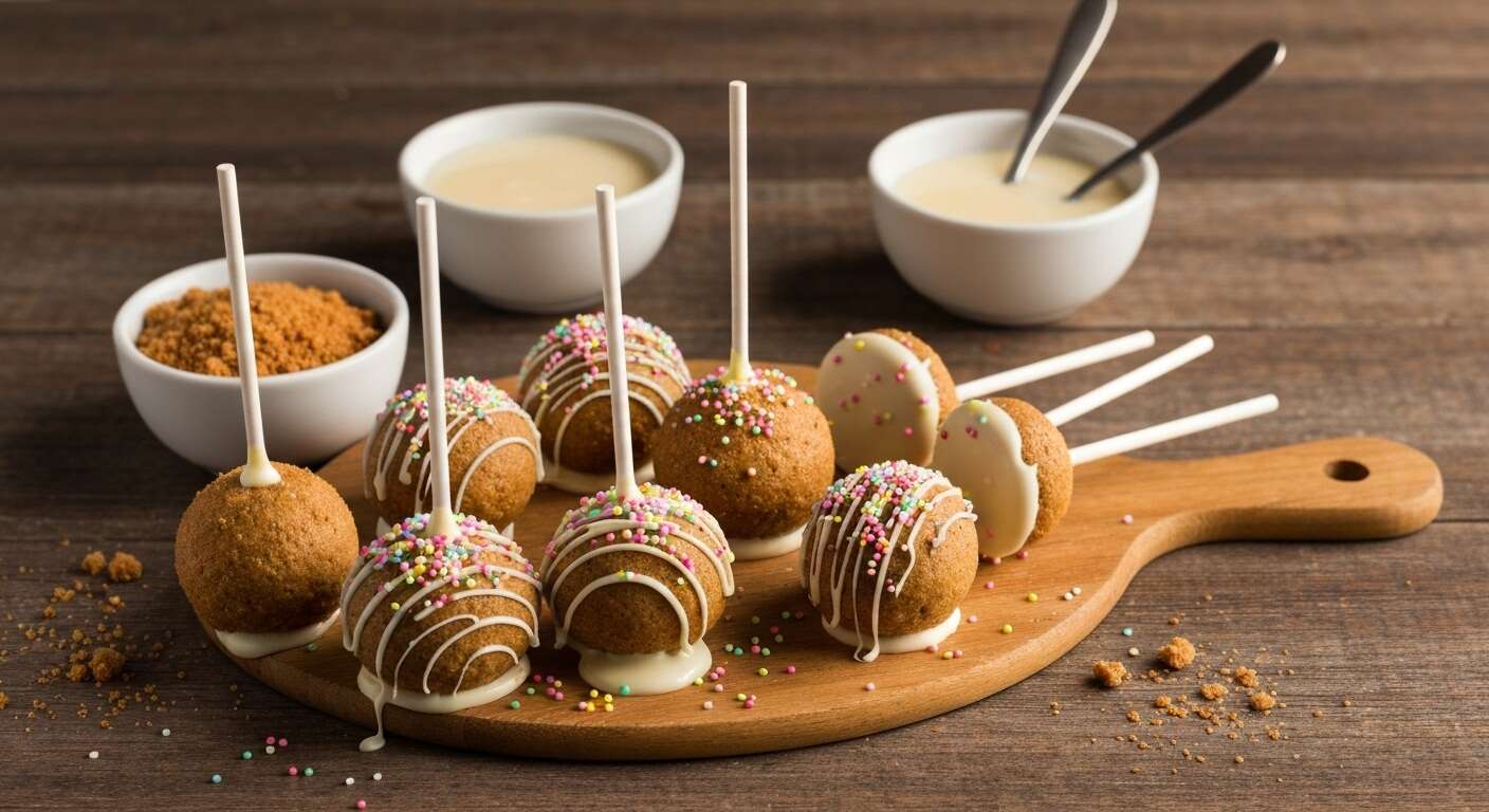 Recette : cake pops maison au pain d'épices