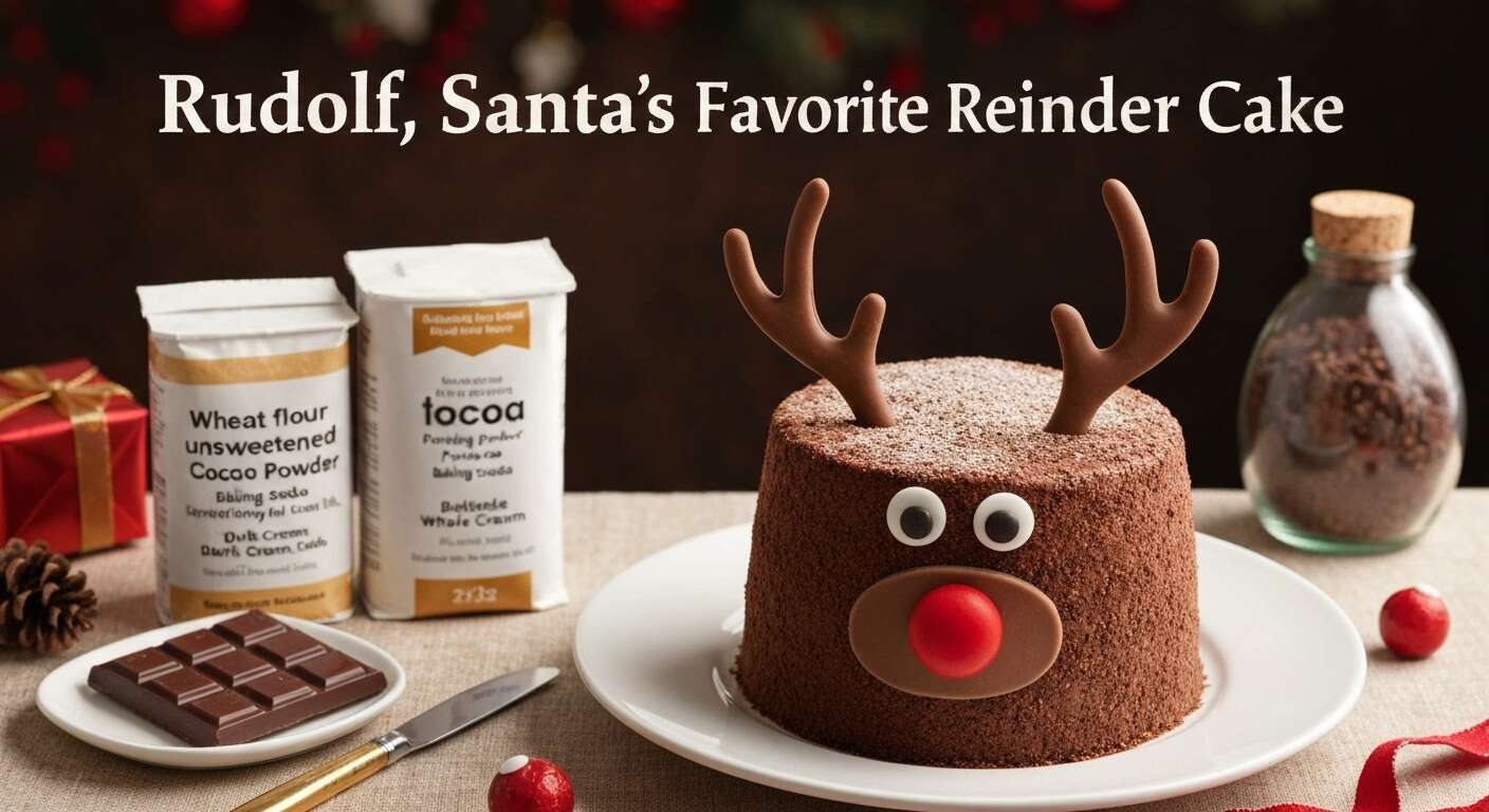 Recette du gâteau Rudolf, le renne préféré du Père Noël