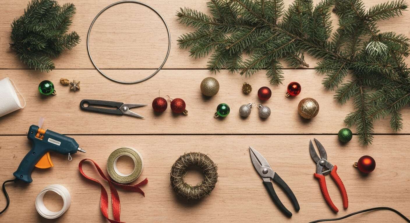 Comment réaliser une couronne de Noël festive ?