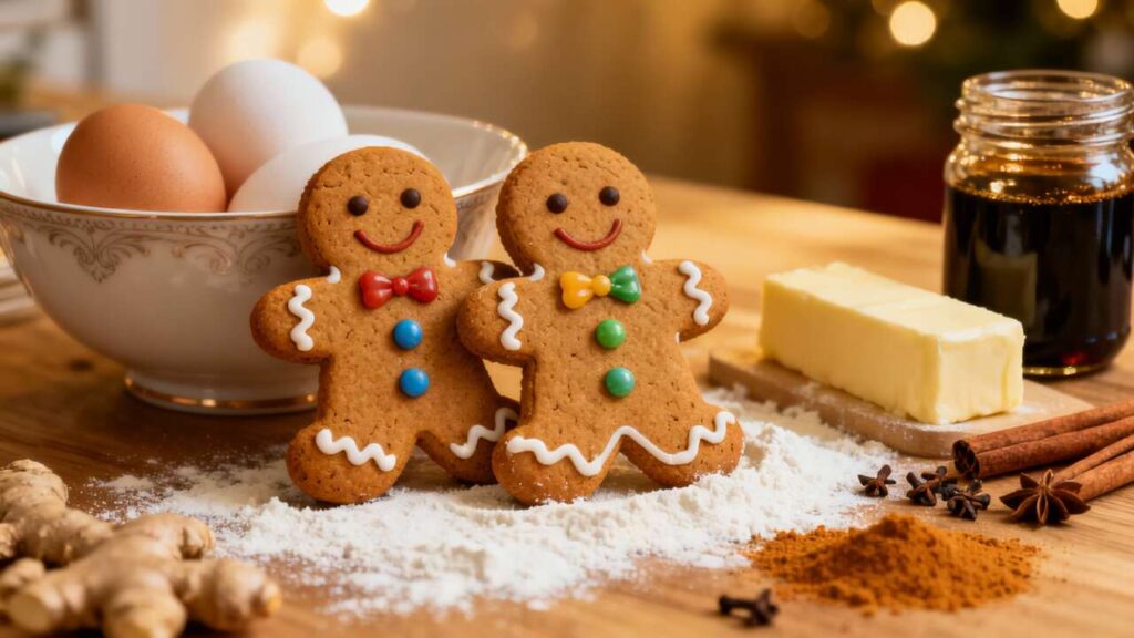 Recette de biscuits de Noël : bonshommes en pain d'épice