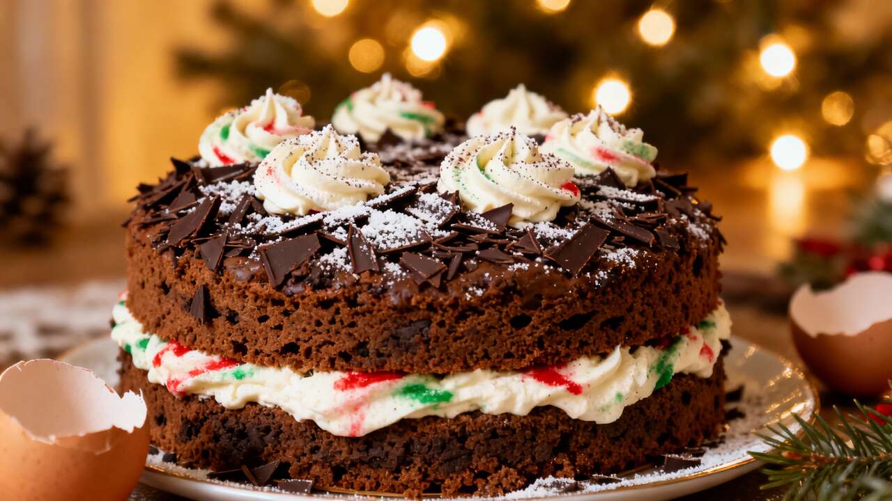 Mud cake aux couleurs de Noël : recette festive et gourmande