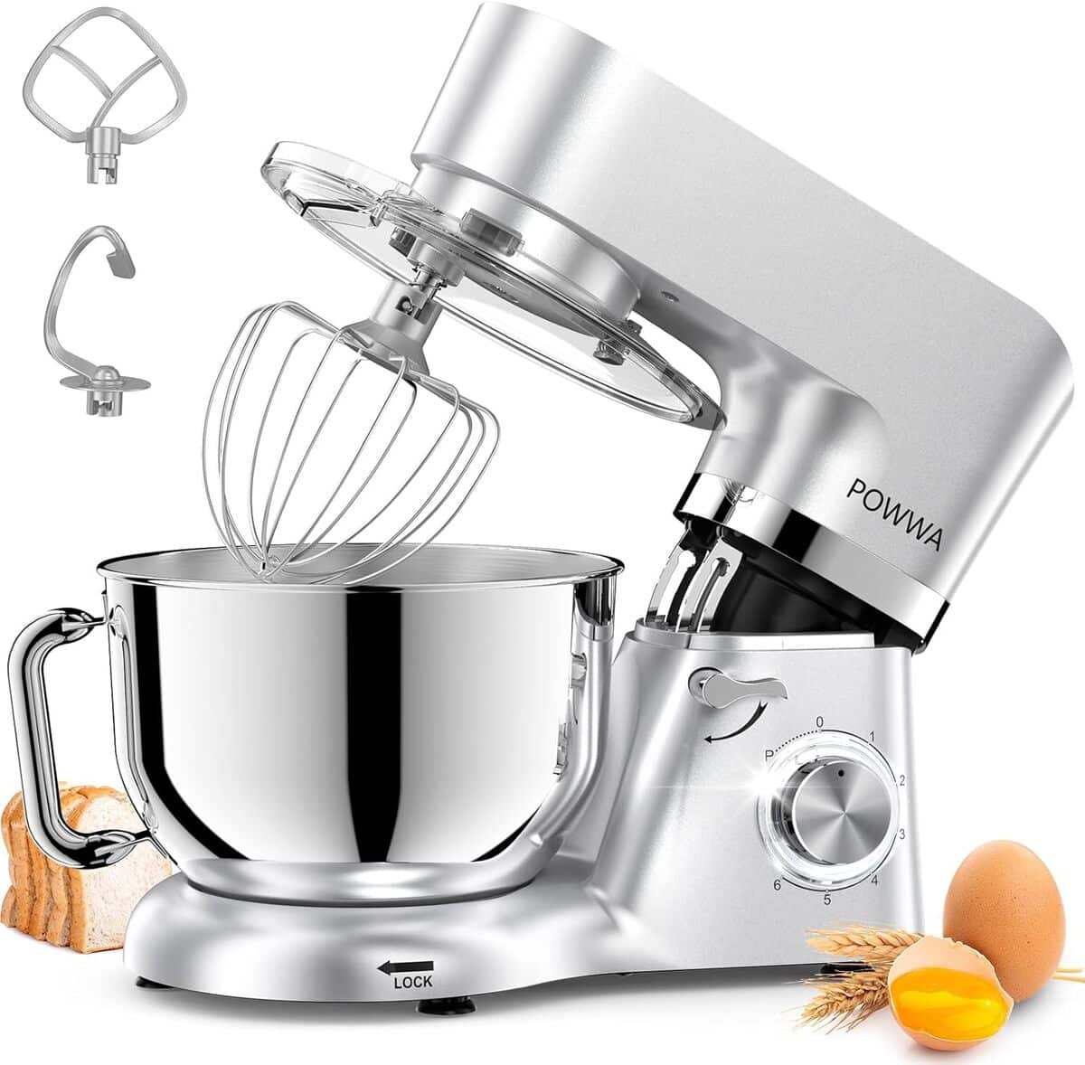 Test : robot pâtissier POWWA 1500W, le pétrin professionnel silencieux