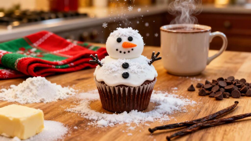 Recette cupcakes bonhommes de neige : réalisez-les facilement !