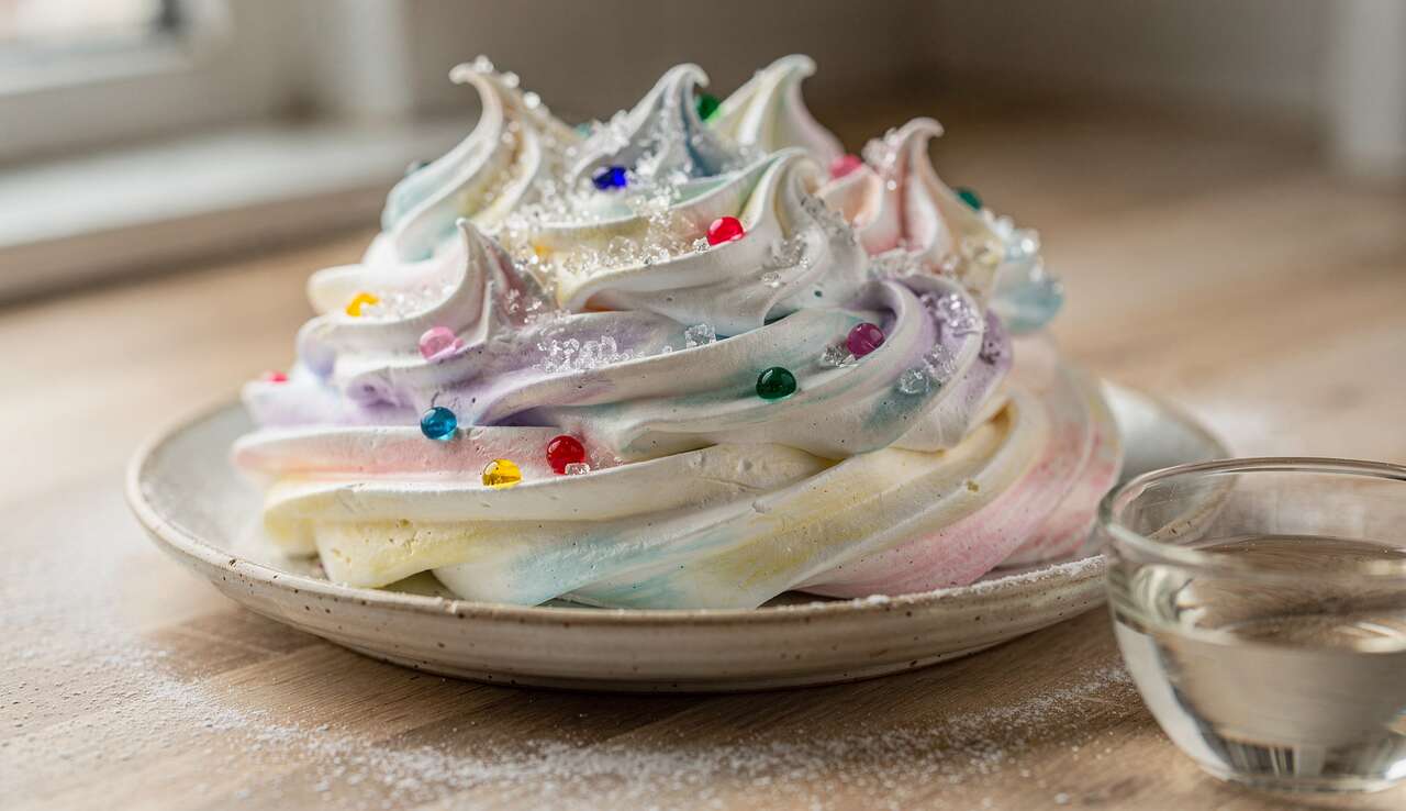 Recette de meringue marbrée facile : swirl irrésistible