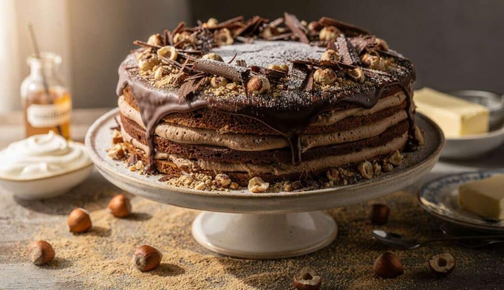Recette : layer Cake au Rocher Praliné