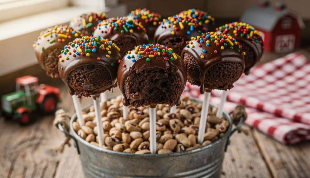 Recette de cake pops à la ferme
