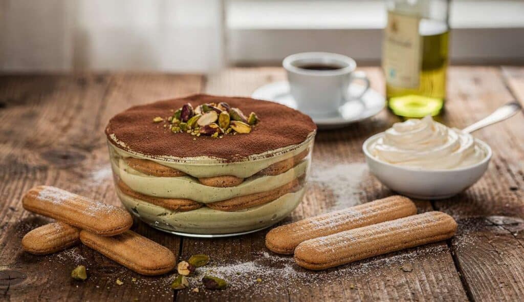 Recette de tiramisu à la pistache : un délice gourmand