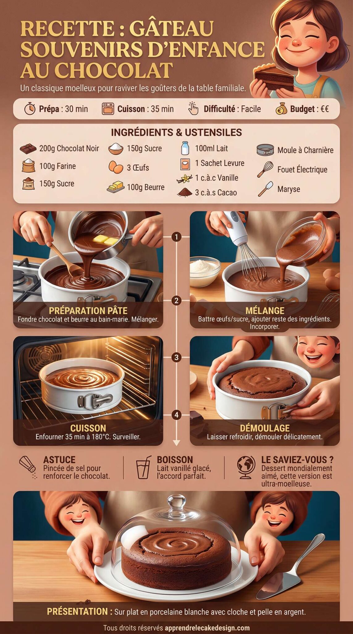 Fiche recette Recette de g&acirc;teau qui ravive les souvenirs d'enfance
