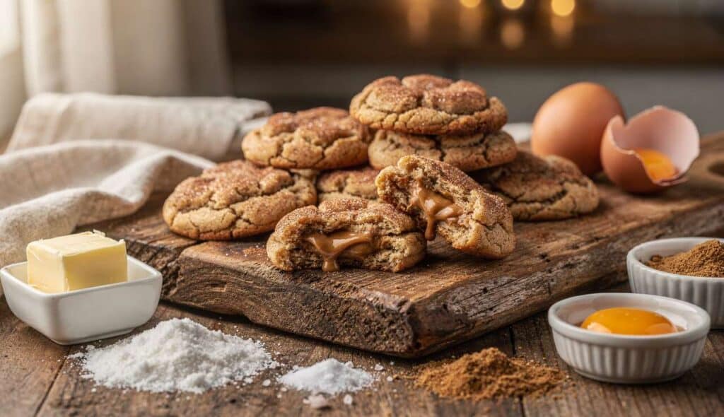 Snickerdoodles fourrés à la pâte de spéculoos : une recette irrésistible