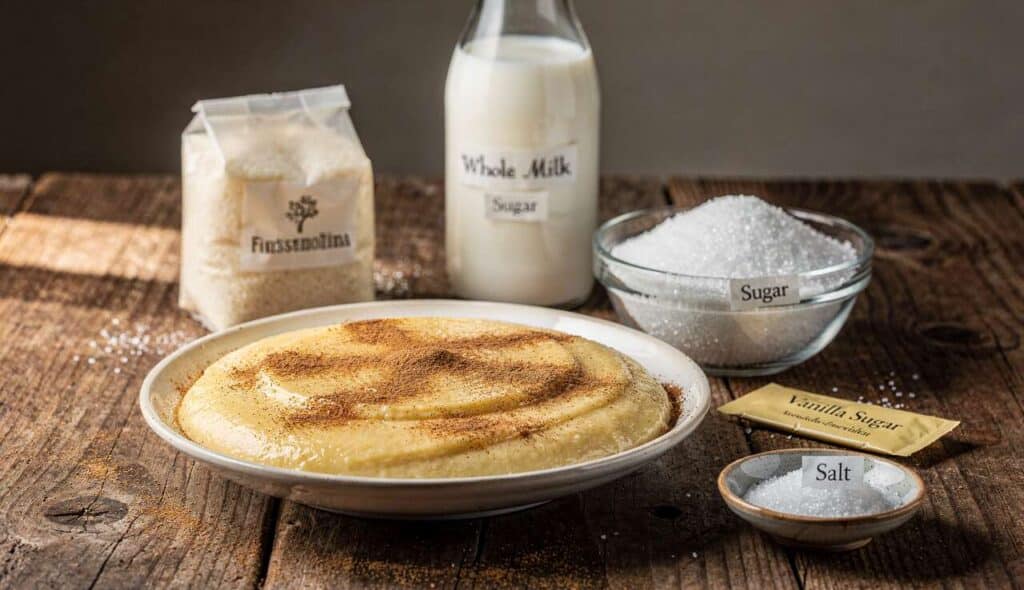 Recette facile de semoule au lait