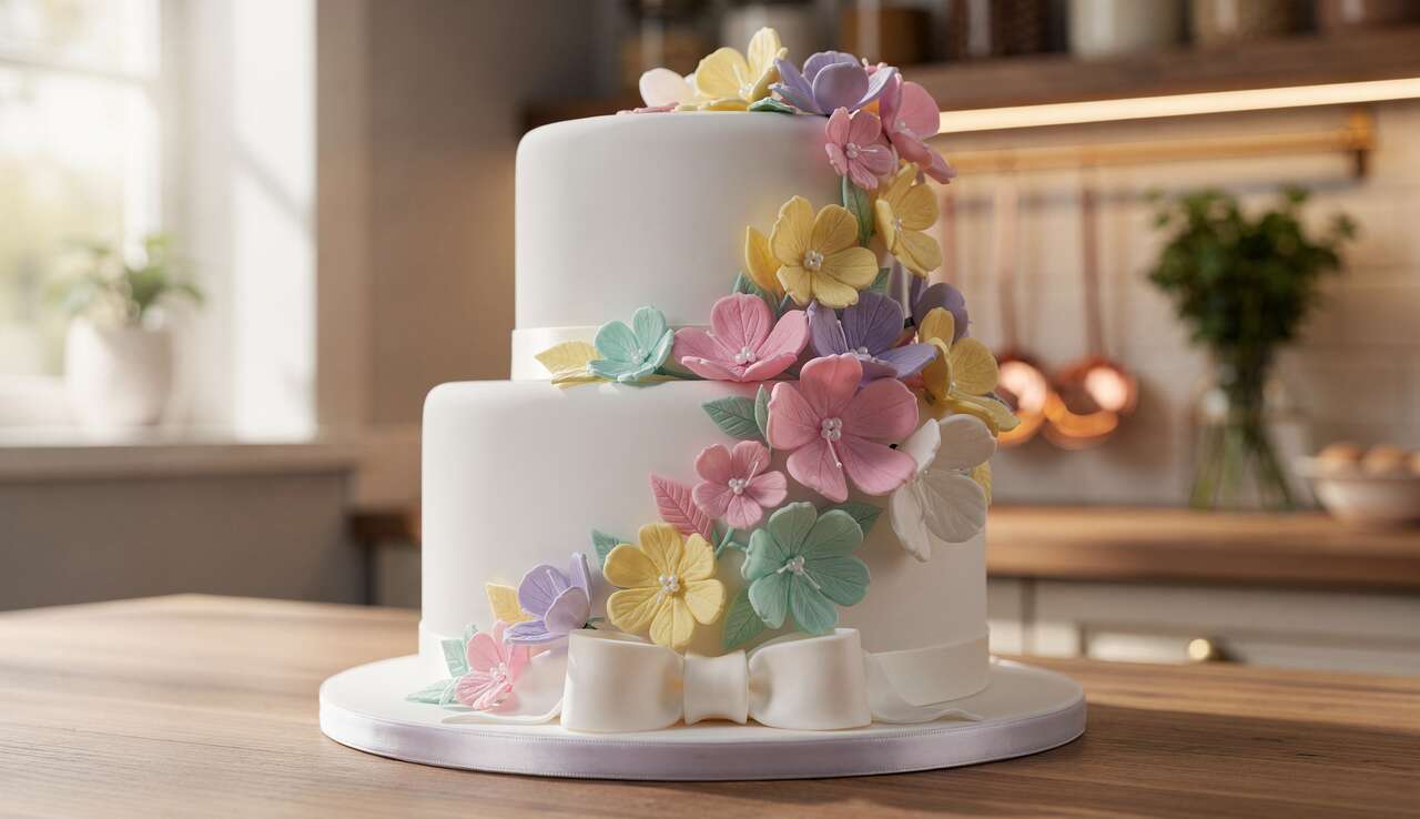 Astuces pour bien couvrir son g&acirc;teau de p&acirc;te &agrave; sucre