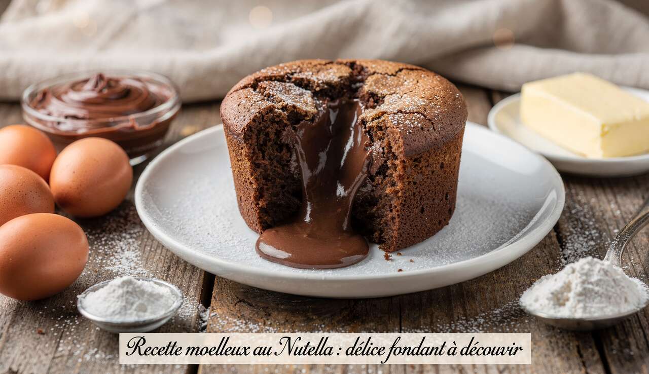 Recette moelleux au Nutella : délice fondant à découvrir
