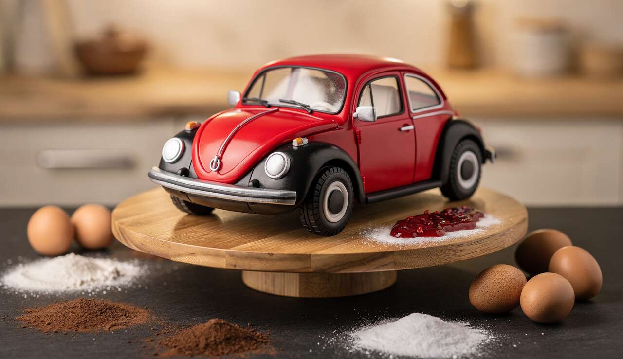 Gâteau 3D Voiture Coccinelle : recette Créative et Détaillée
