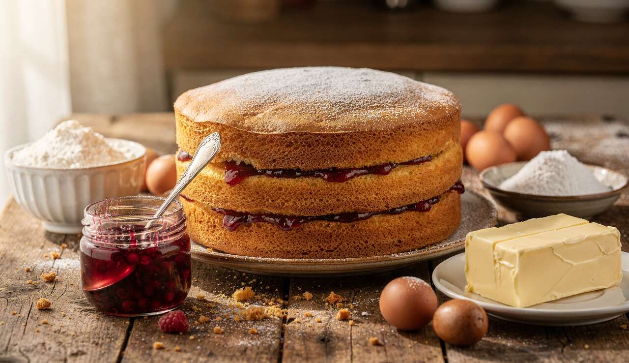 Recette authentique de gâteau éponge Victoria