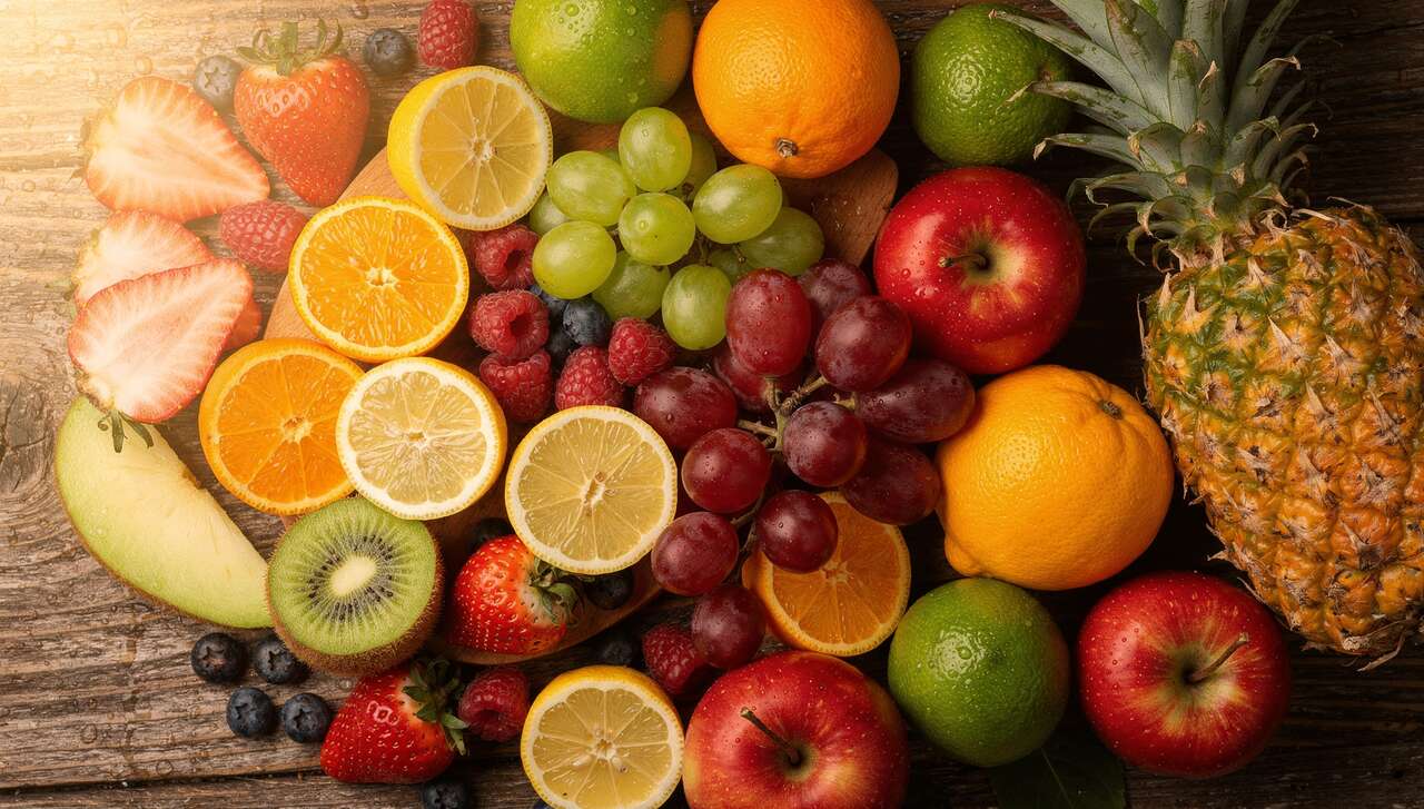 Jouons avec les fruits frais pour des g&acirc;teaux color&eacute;s