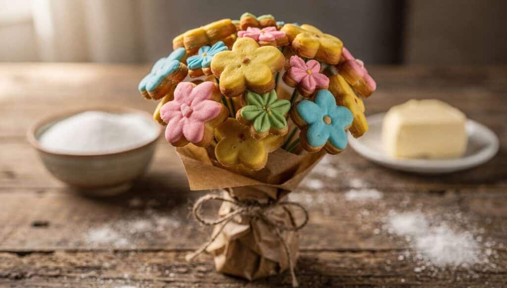 Recette facile : comment créer un bouquet de biscuits sablés ?