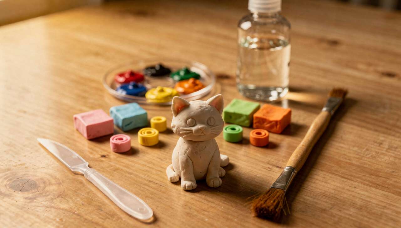 Comment modeler un chat en pâte à modeler ?