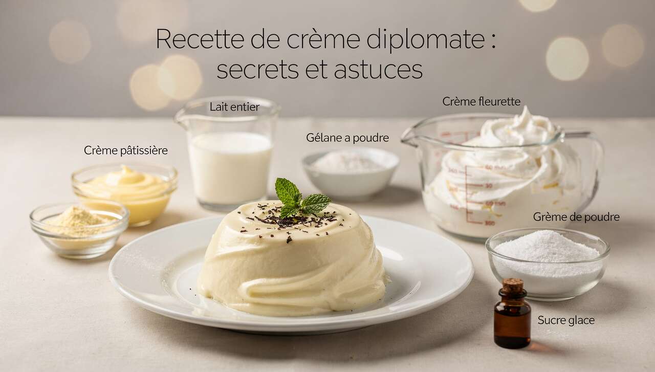 Recette de crème diplomate : secrets et astuces