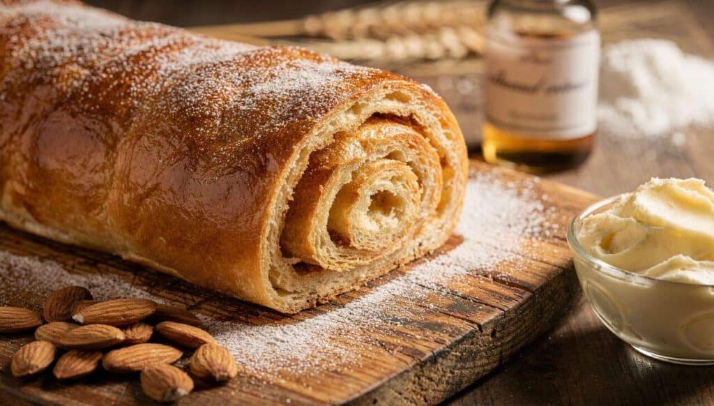 Recette facile : roulé aux amandes maison