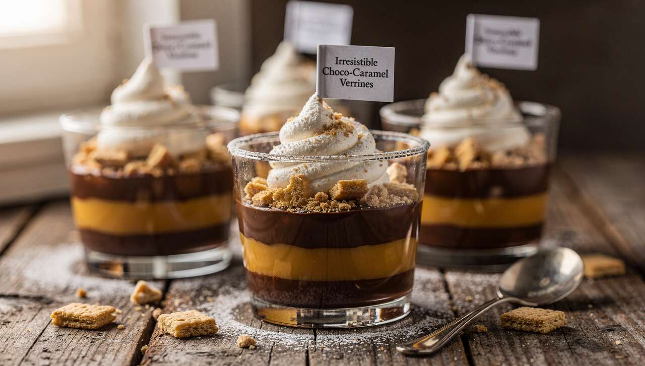 Recette de verrines choco-caramel irrésistibles