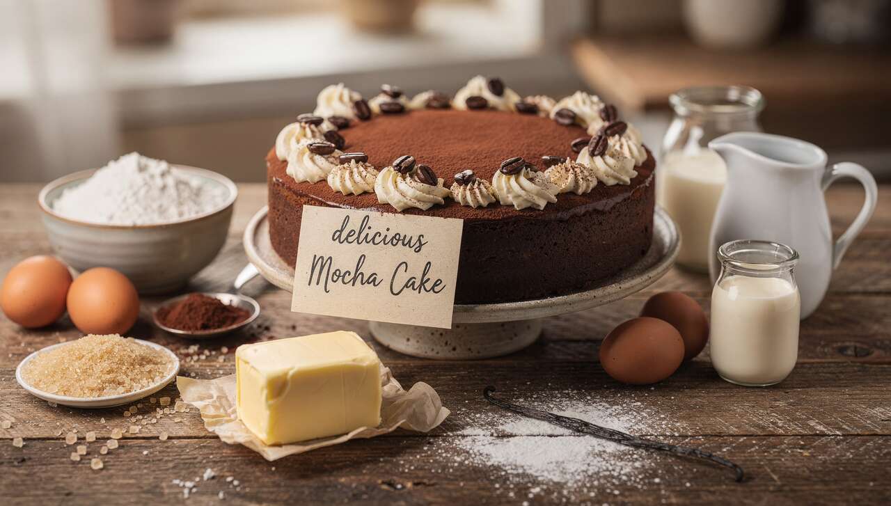 Recette délicieuse de gâteau moka