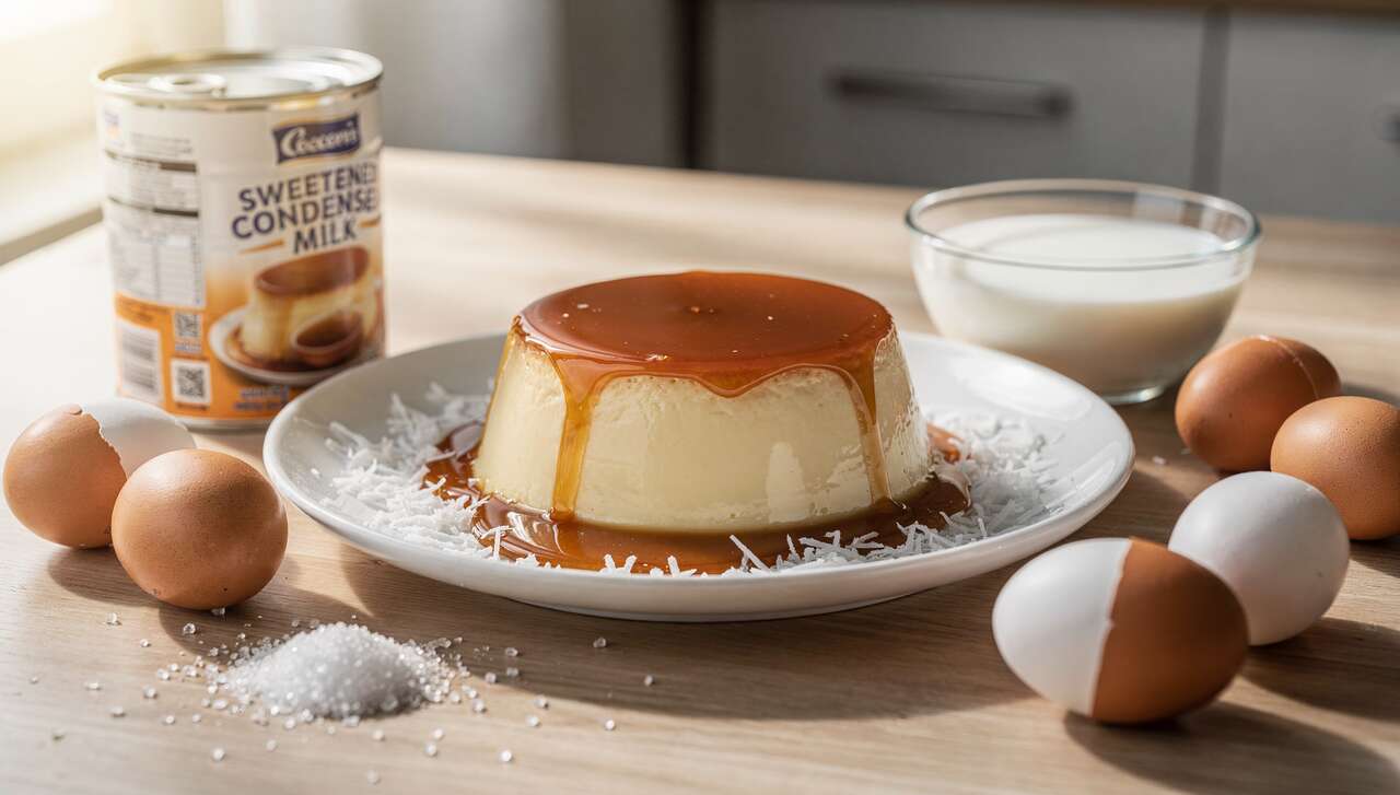 Flan coco au lait concentré : recette facile et gourmande