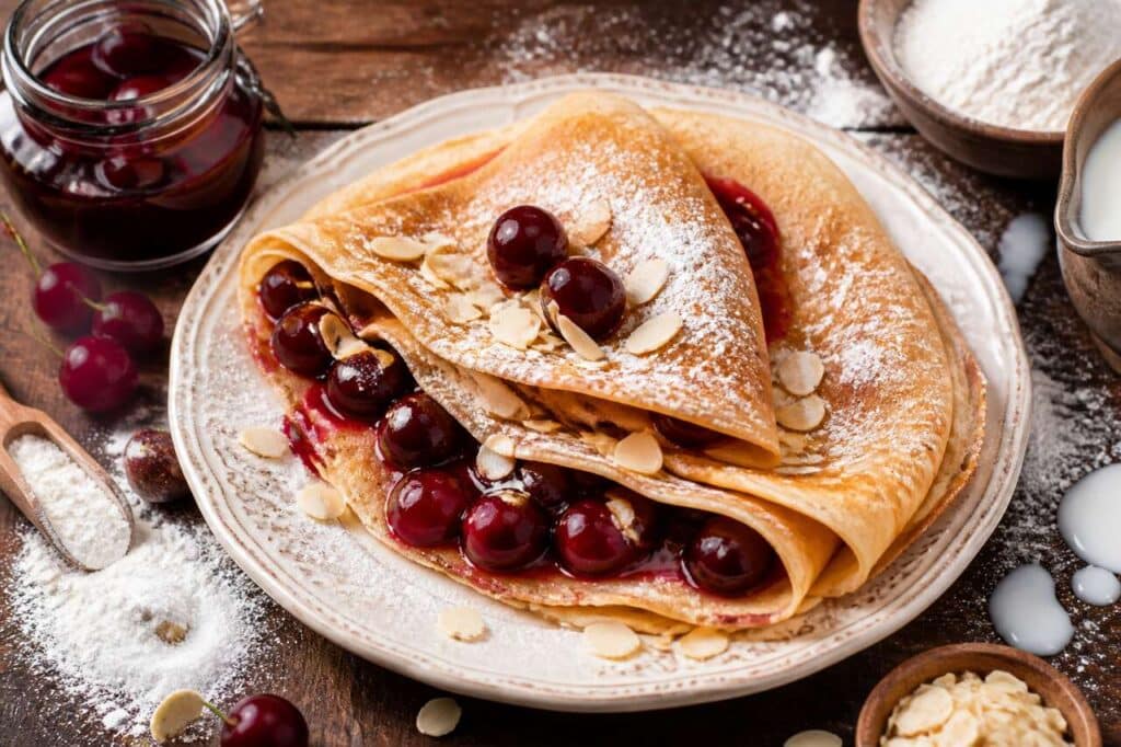 Recette des crêpes alsaciennes aux cerises