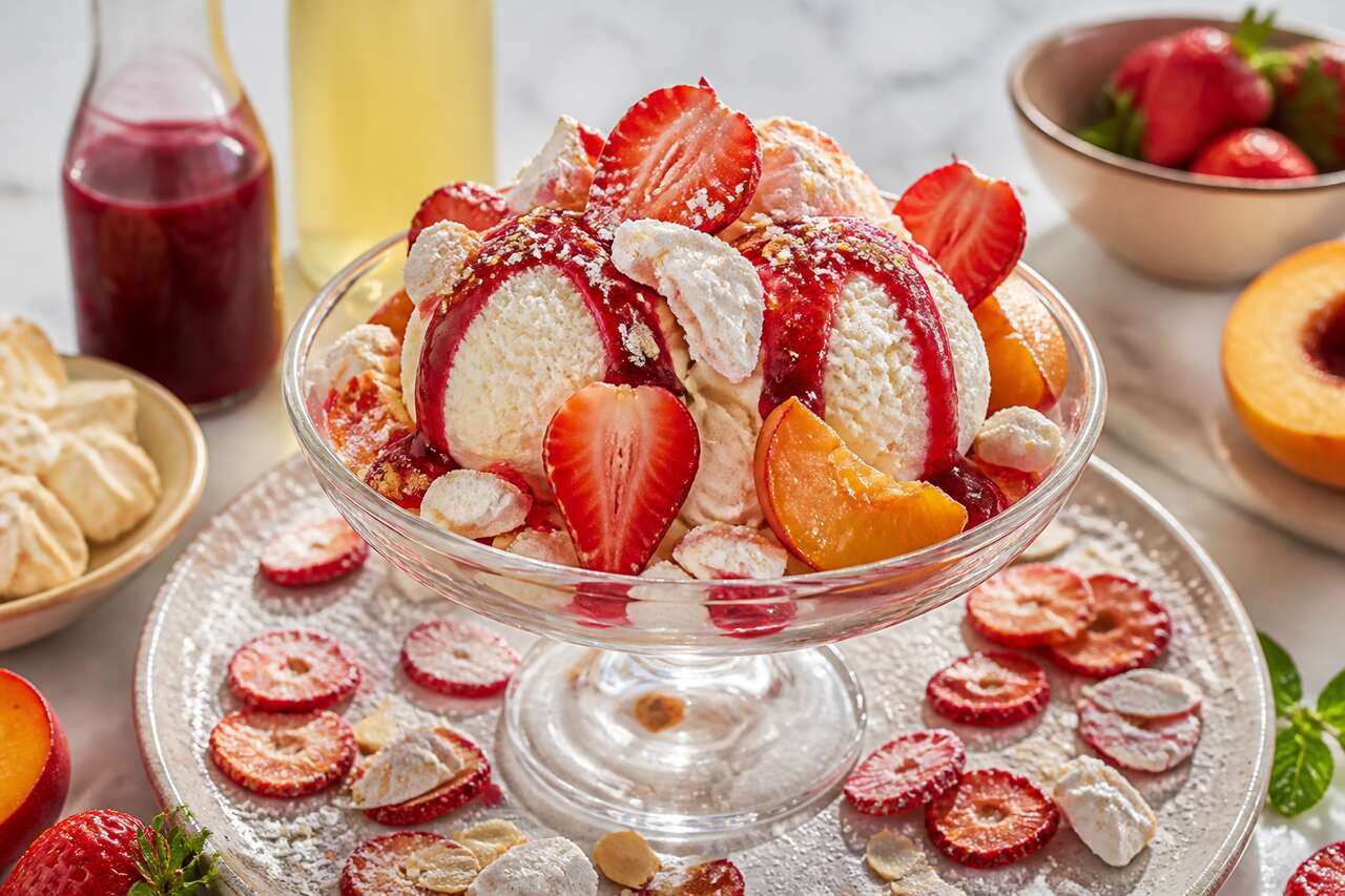 Recette des fraises Melba