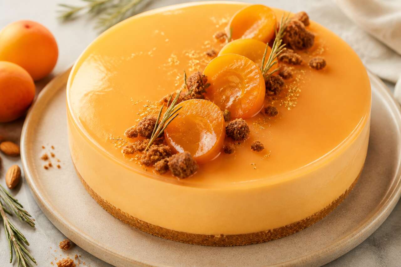 Recette d'entremets abricot et romarin