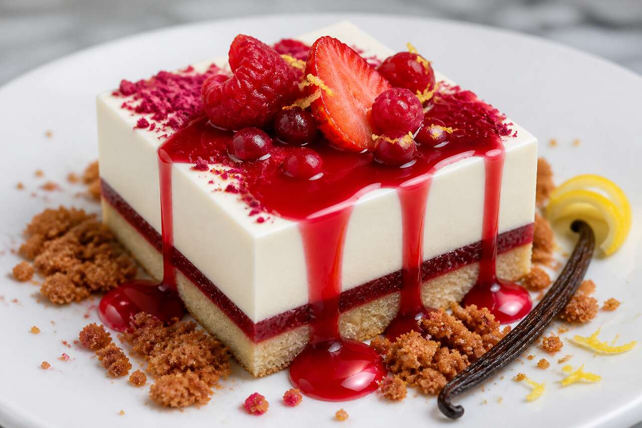Recette d'entremets vanille et fruits rouges